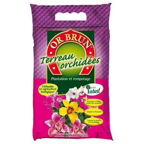 Or brun terreau Orchidees 4L